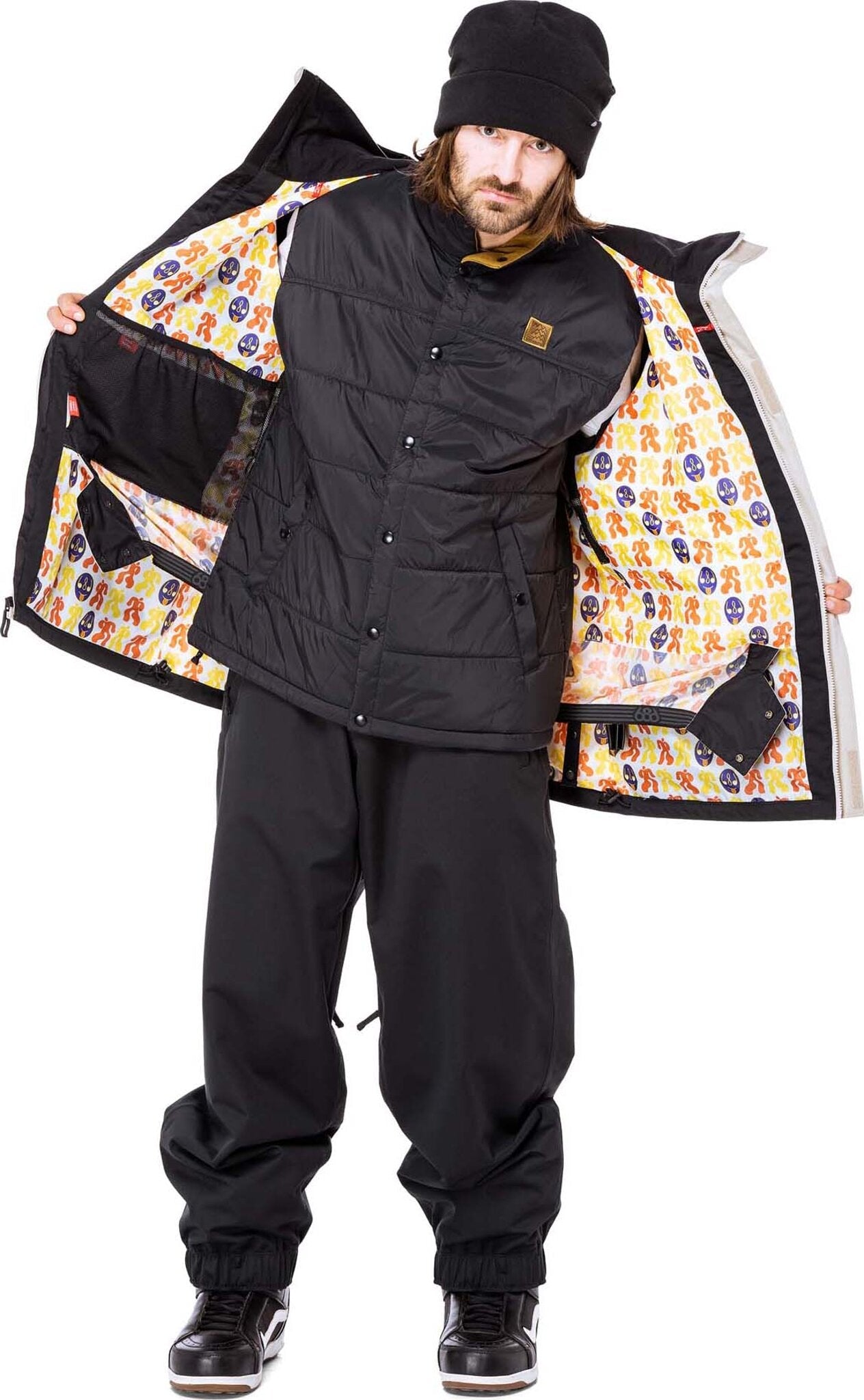 MANTEAU SHELL HOMME DOJO 686, NOIR - DM2 SHOP