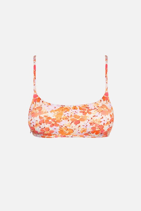 BIKINI HAUT ROSA FLORAL TIE BACK RHYTHM - DM2 SHOP