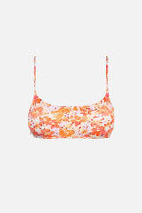BIKINI HAUT ROSA FLORAL TIE BACK RHYTHM - DM2 SHOP