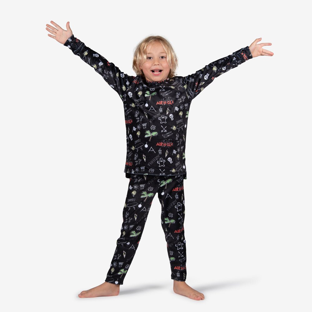 ENSEMBLE THERMIQUE JUNIOR MILK FLEECE DOODLES - DM2 SHOP