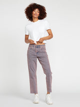 VOLCOM JEANS FEMME STONED STRAIGHT CORAL - DM2 SHOP