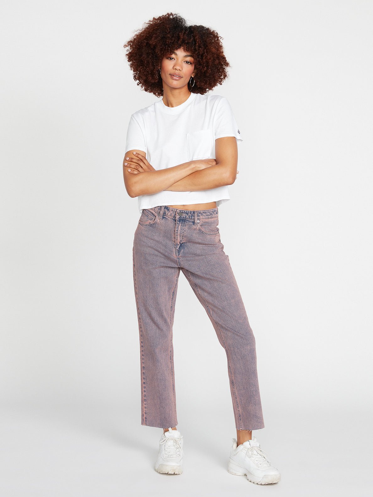 VOLCOM JEANS FEMME STONED STRAIGHT CORAL - DM2 SHOP