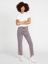 VOLCOM JEANS FEMME STONED STRAIGHT CORAL - DM2 SHOP