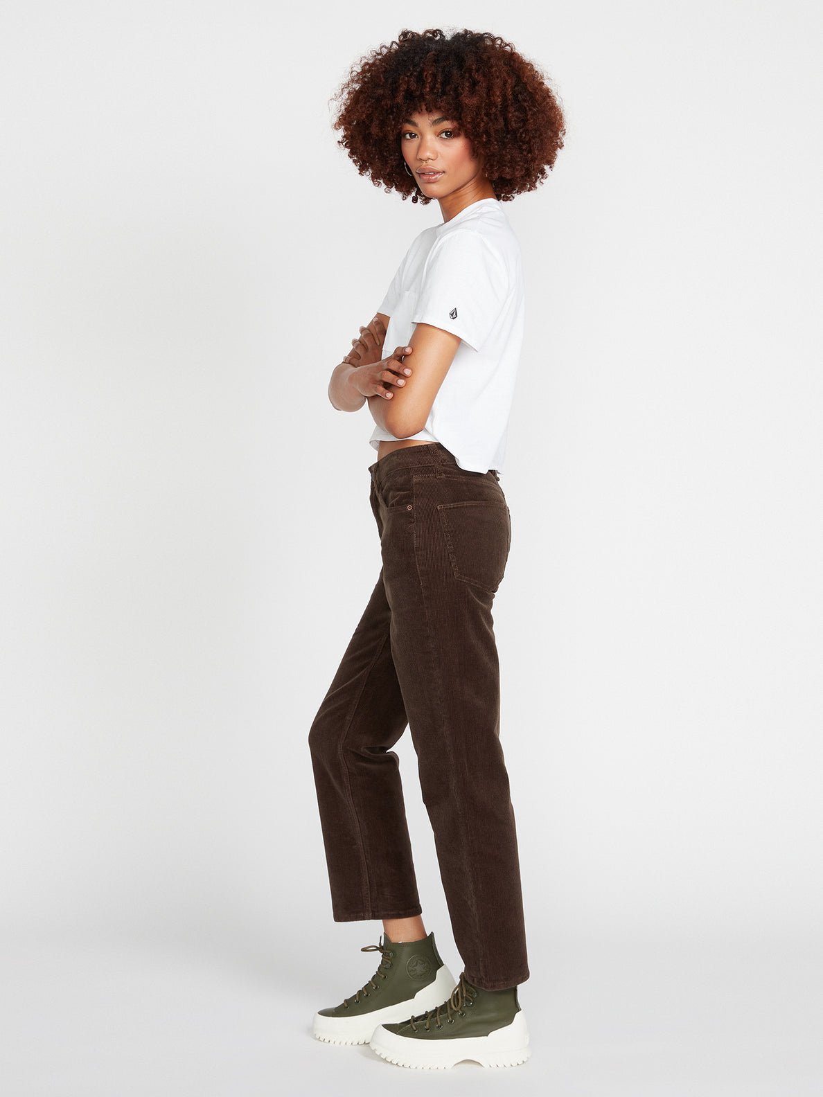 VOLCOM PANTALON CORDUROY FEMME STONED STRAIGHT - DM2 SHOP