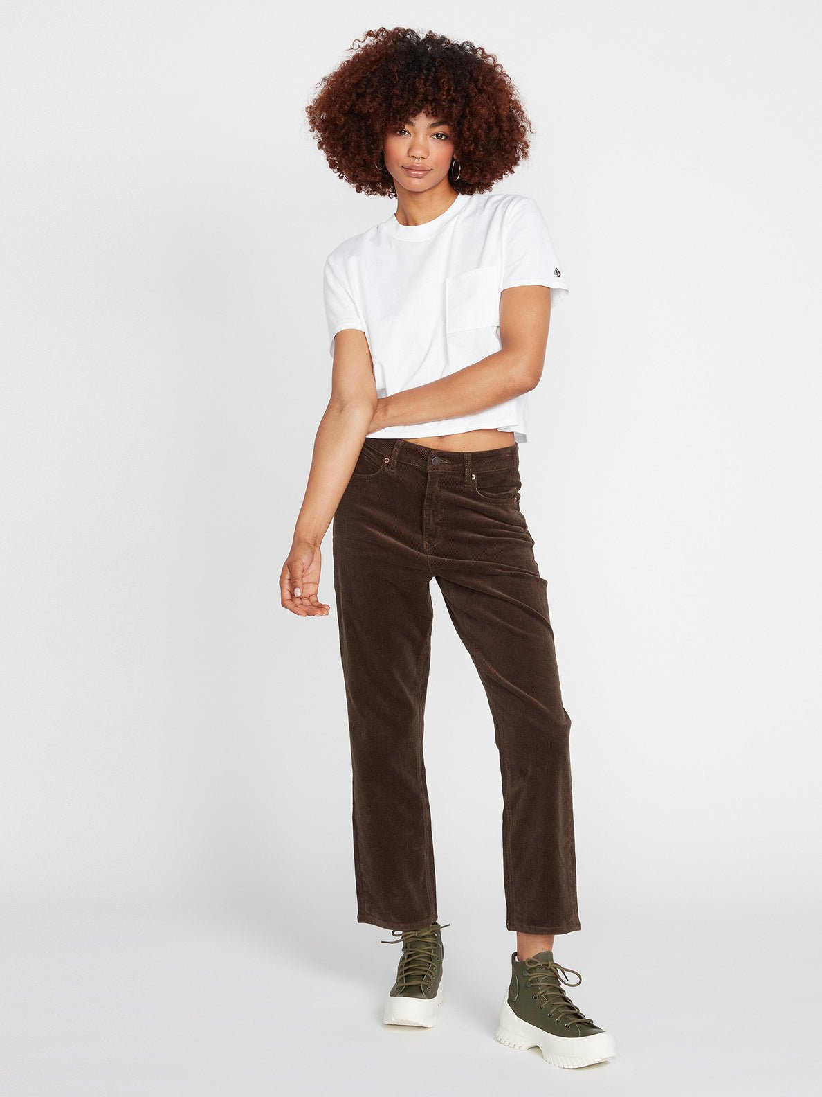 VOLCOM PANTALON CORDUROY FEMME STONED STRAIGHT - DM2 SHOP