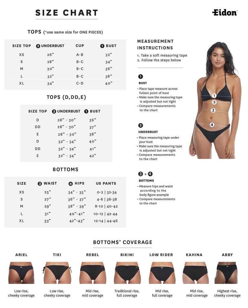 EIDON BIKINI BAS FEMME LAYLA ABBY SORBET