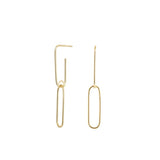 BOUCLE OREILLE PAPERCLIP ( 2 couleurs ) - DM2 SHOP