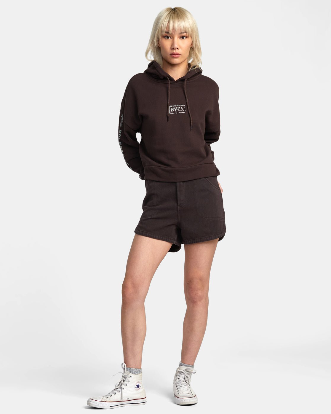 HOOD FEMME SPLITTER RVCA, JAVA - DM2 SHOP