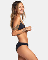 BIKINI BAS FEMME SOLID MEDIUM BLACK RVCA - DM2 SHOP