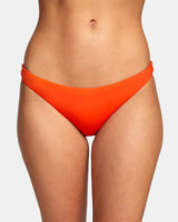 RVCA BIKINI BAS FEMME SOLID MEDIUM RED ORANGE - DM2 SHOP