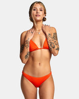 RVCA BIKINI BAS FEMME SOLID MEDIUM RED ORANGE - DM2 SHOP